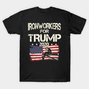 Ironworkers For Trump 2020 Ironworker T-Shirt